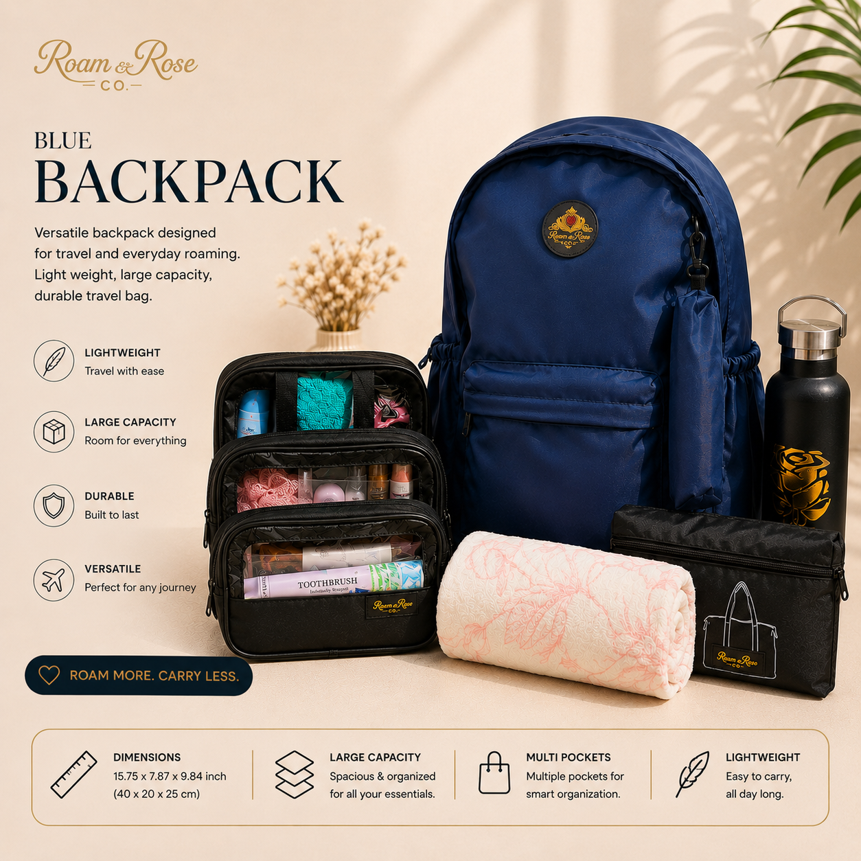 Blue backpack