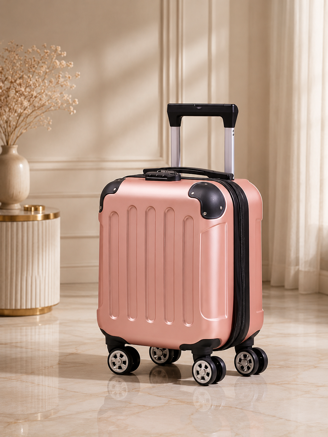 Elegant Rose Gold Carry-on